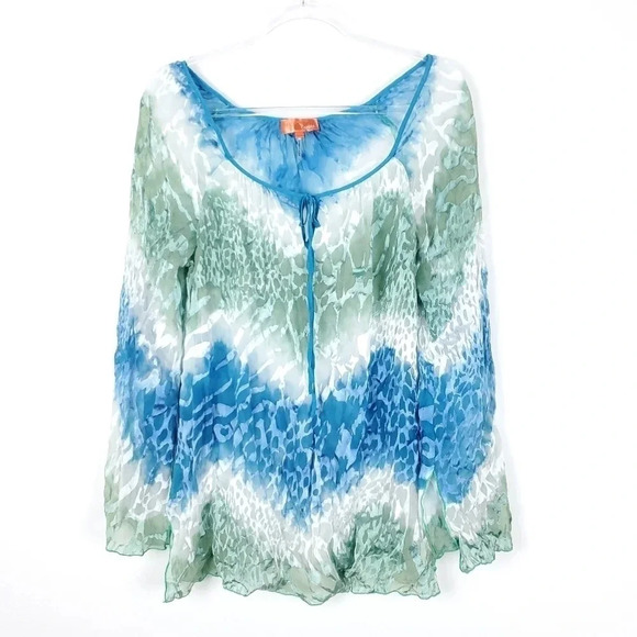 Hale Bob Cabana Silk Blend Beach Cover Tunic - Picture 1 of 7